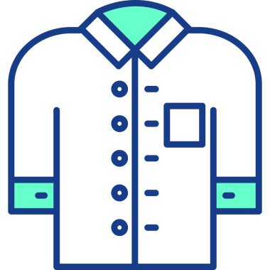 Ceket. Web simgesi basit illüstrasyon