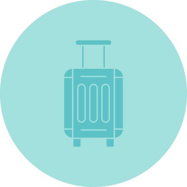 bavul ikonu vektör illüstrasyonu