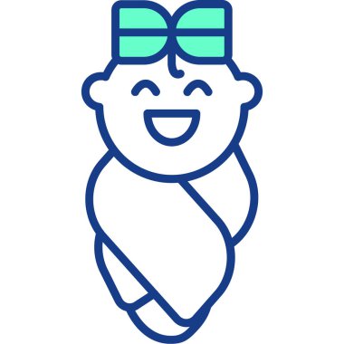 bebek oğlan ikon vektör illüstrasyonu