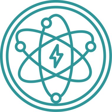 Atom vektör satırı simgesi