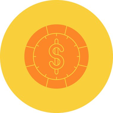 Dolar simgesi vektör illüstrasyonu