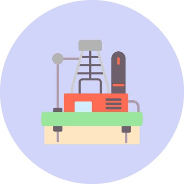 Elektrik dolgu simgesinin vektör illüstrasyonu