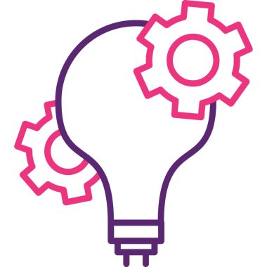 Ampul. Web simgesi basit illüstrasyon