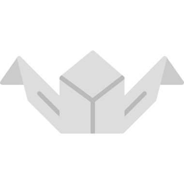 Kağıt uçak ikonu. Web için kağıt düzlem vektör simgesinin basit çizimi