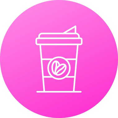 Kahve fincanı simgesinin vektör çizimi