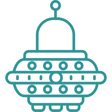 Yılbaşı ağacı simgesinin vektör illüstrasyonu