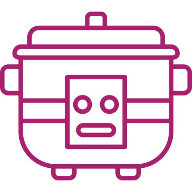 robot. Web simgesi basit illüstrasyon