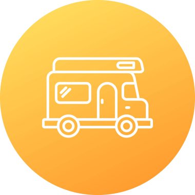 Yiyecek ve içecek ikonunun vektör illüstrasyonu