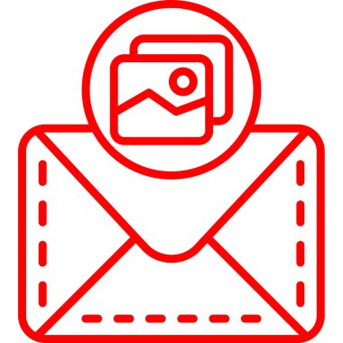 E- posta simgesi vektör illüstrasyonu