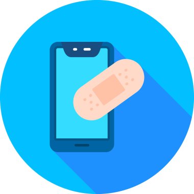 Akıllı telefon. Web simgesi basit illüstrasyon