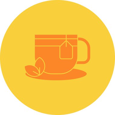 çay Kupası simge vektör çizim