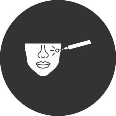 Yuvarlak çerçeveli güzel kız yüzü