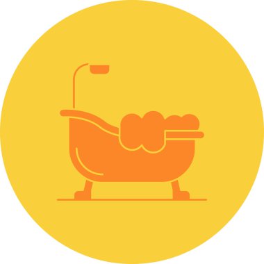 Küvet. Web simgesi basit illüstrasyon