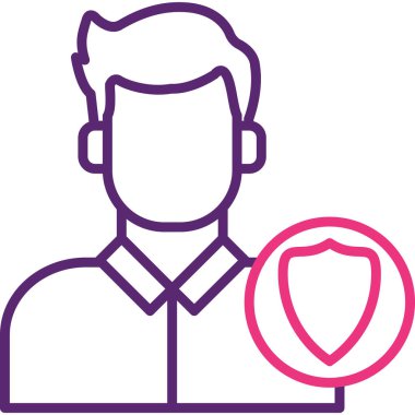 man simgesi vektör illüstrasyonu