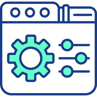 Ayarlama. Web simgesi basit illüstrasyon