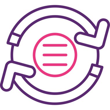 Modern bir simgenin vektör illüstrasyonu