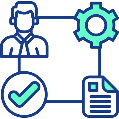 Vektör olarak müşteri servis simgesi