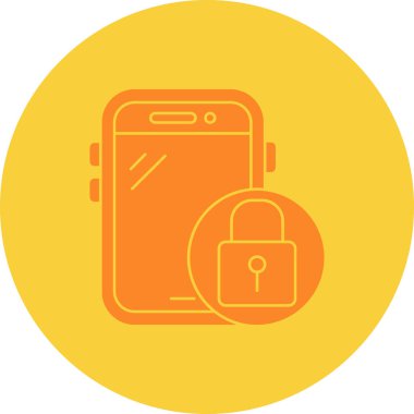 Cep telefonu. Web simgesi basit illüstrasyon