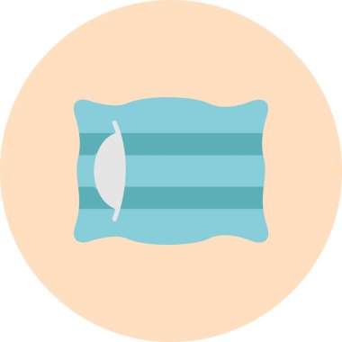 Çizgi film yastığının vektör çizimi