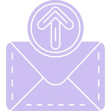 E-posta. Web simgesi basit illüstrasyon