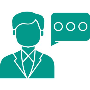 konuşma balonu simgesi, vektör illüstrasyonu