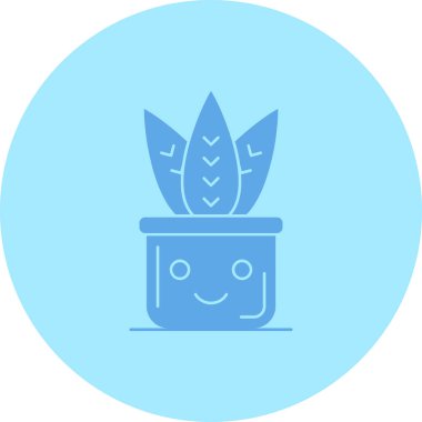 Kaktüs. Web simgesi basit illüstrasyon