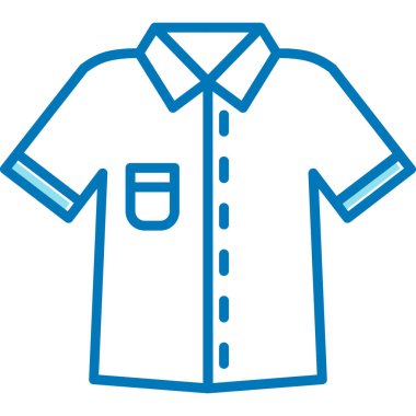 Gömlek. Web simgesi basit illüstrasyon