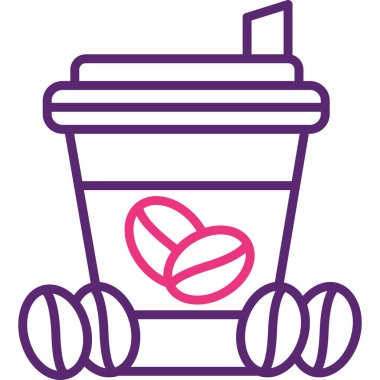 içecek simgesi, vektör illüstrasyonu