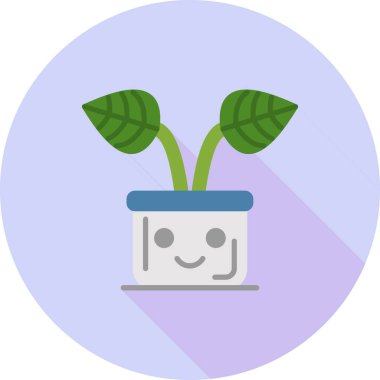 Bitki. Web simgesi basit tasarım