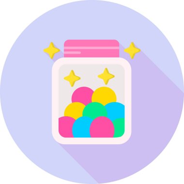 Kavanoz. Web simgesi basit illüstrasyon