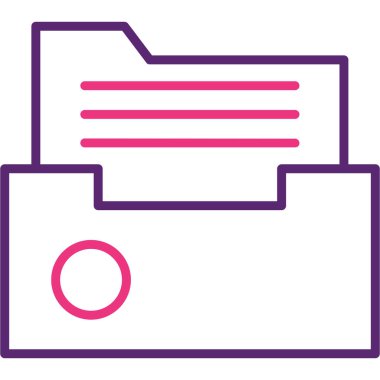 belge simgesi vektör illüstrasyonu