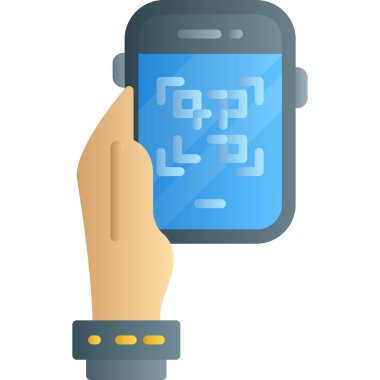 akıllı telefon ikon vektörü. Düz çizim. telefon şeffaf arkaplanda izole edildi.