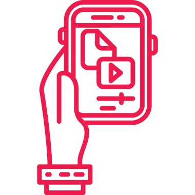 Mobil uygulama simgesine sahip akıllı telefon