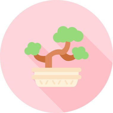 ağaç simgesi vektör illüstrasyonu