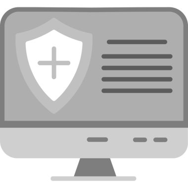 Dizüstü bilgisayarı ve kalkanı olan güvenlik kalkanı