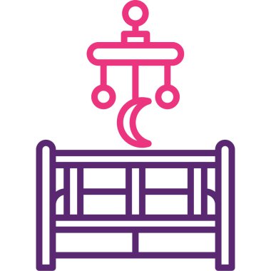 Bir yatağın vektör illüstrasyonu