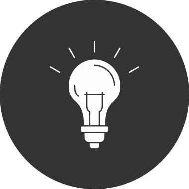 ampul vektörü ince çizgi simgesi