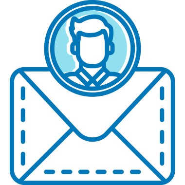 E-posta. Web simgesi basit illüstrasyon