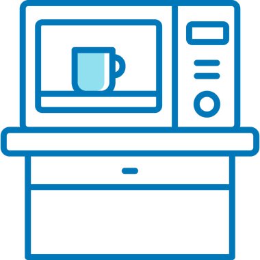 Kahve makinesi. Basit resimleme