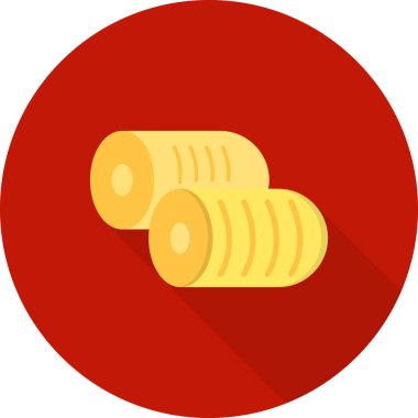 vektör kırmızı yuvarlak simge