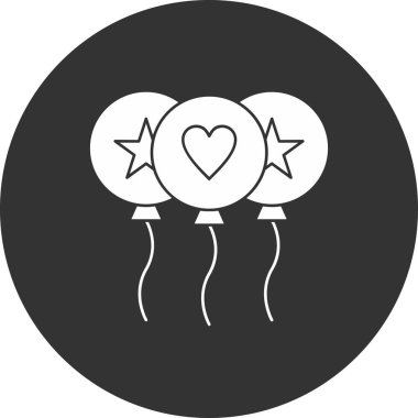 balonlar web vektör illüstrasyonu