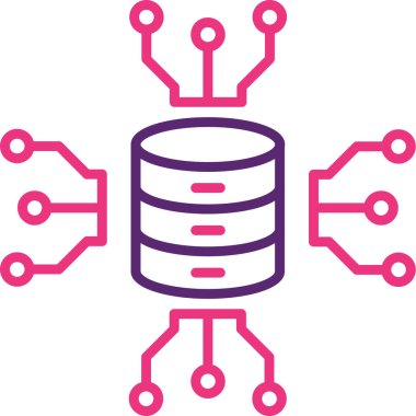 veri sunucu simgesi vektör illüstrasyonu