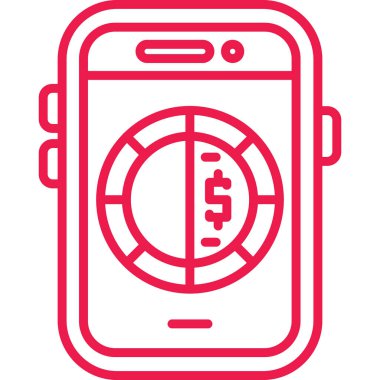 Mobil Ödeme ikonu vektör illüstrasyon tasarımı