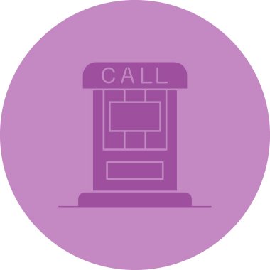 Telefonunuz var. Web simgesi basit illüstrasyon