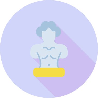 Kadın. Web simgesi basit illüstrasyon