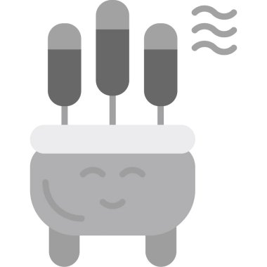 Fişi olan bir robotun çizimi