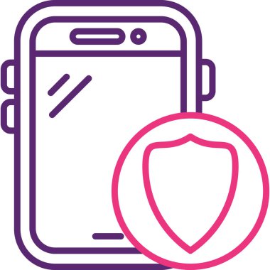 Akıllı telefon. Web simgesi basit illüstrasyon