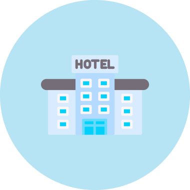 Otel vektör simgesi oluşturuluyor