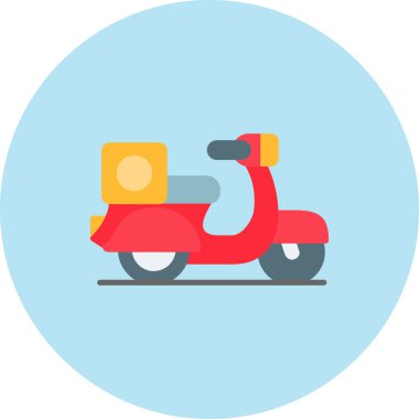 Motosiklet simge vektör çizim