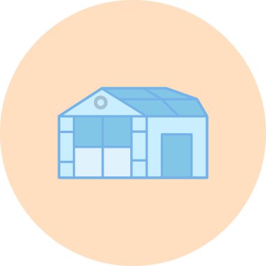 Depo. Web simgesi basit illüstrasyon